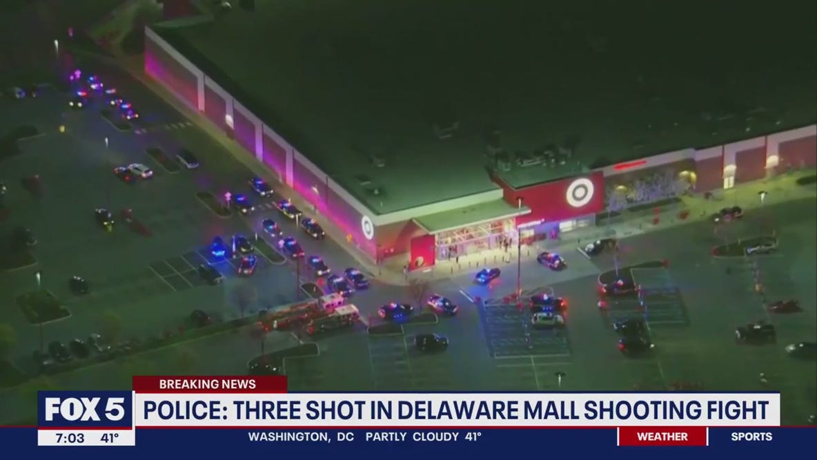 3 shot, 5 others hurt after Delaware mall food court fight
